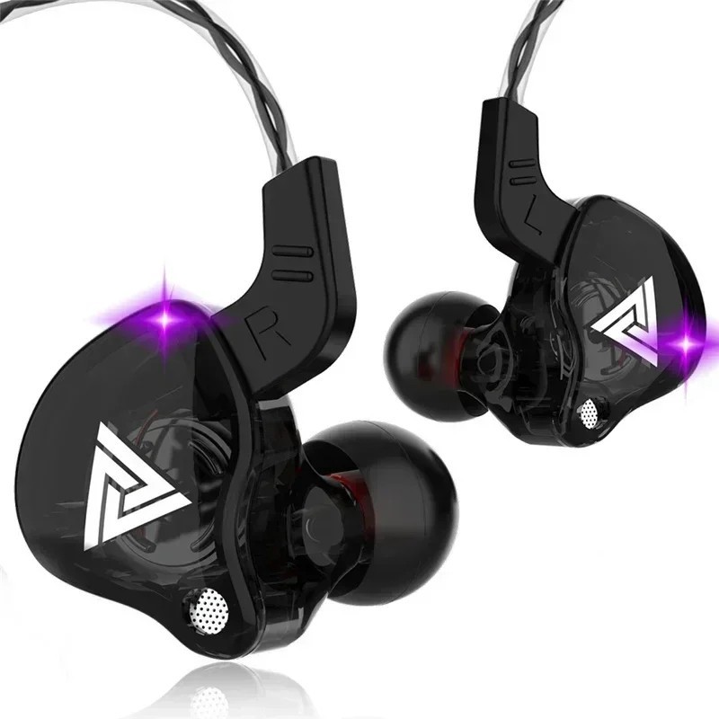 QKZ AK6 In-Ear Wired Earphones Mic HiFi Stereo Bass Sports Earbuds 3.5mm