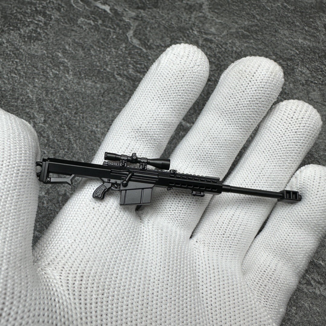 1/12 Scale Barrett Ssniper rifle Model For 6'' Action Figure Scene Accessories