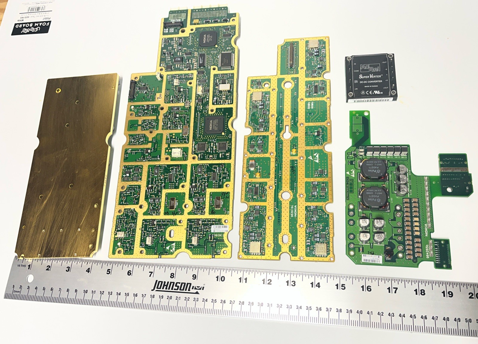 5 PC 2lb 12oz High Grade Telecom Board, For Art, Collectible Or Gold Recovery