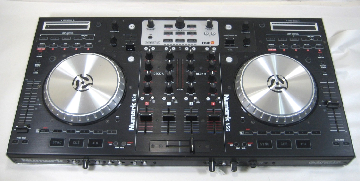 Numark Serato NS6 - 4 Channel DJ Controller - No Power Adapter - Untested