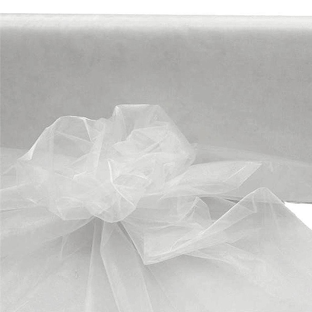 54" x 120 feet ORGANZA FABRIC Sheer Transparent DIY Wedding Party Crafts Sewing