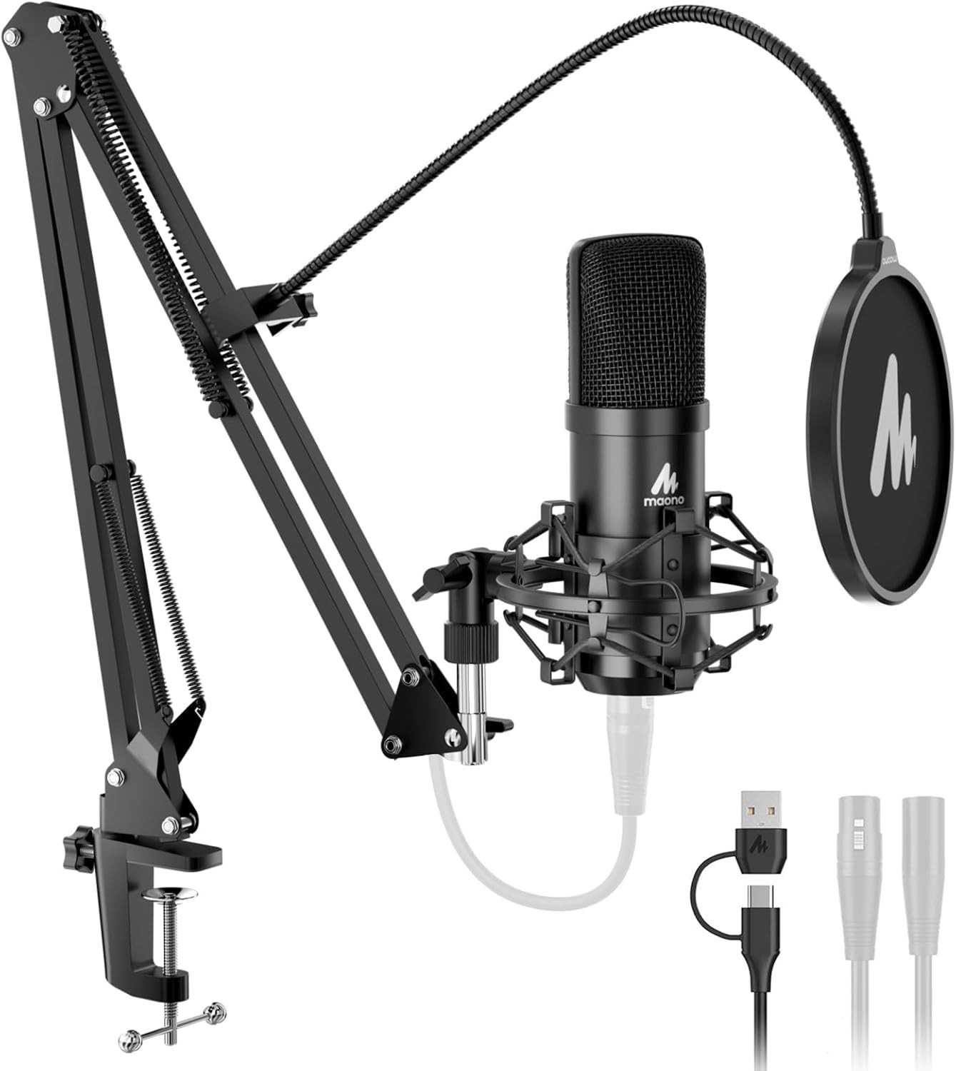 All-in-One A04 Gen2 Condenser Mic Kit with Accessories for Podcasts & Voiceovers