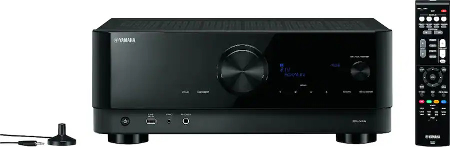 Yamaha RX-V4A 5.2-Channel AV Receiver | 8K HDMI - MusicCast - Wi-Fi - eARC