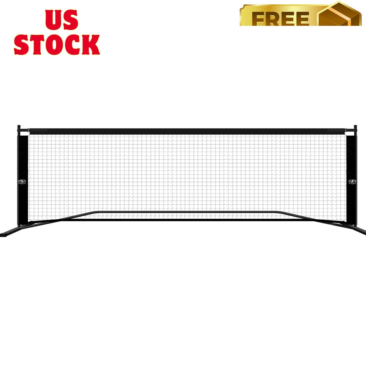 Easy Set up Half-Court Portable Pickleball Net, Interlocking Steel Frame