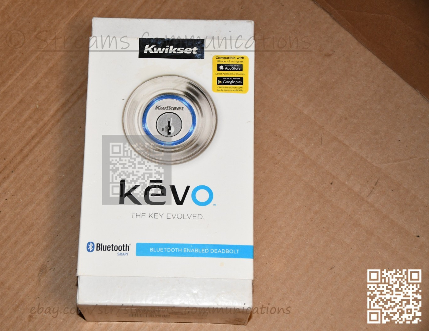 Kwikset Kevo Touch-to-Open Bluetooth Smart Lock - Satin Nickel - Missing Keys