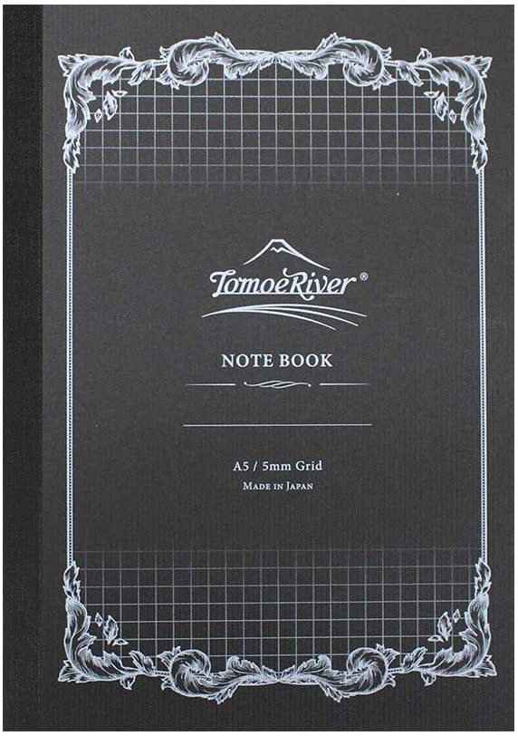 Tomoe River Notebook 5.85x8.27" 160 pages (80-Sheet) 5mm-Squared Grid White
