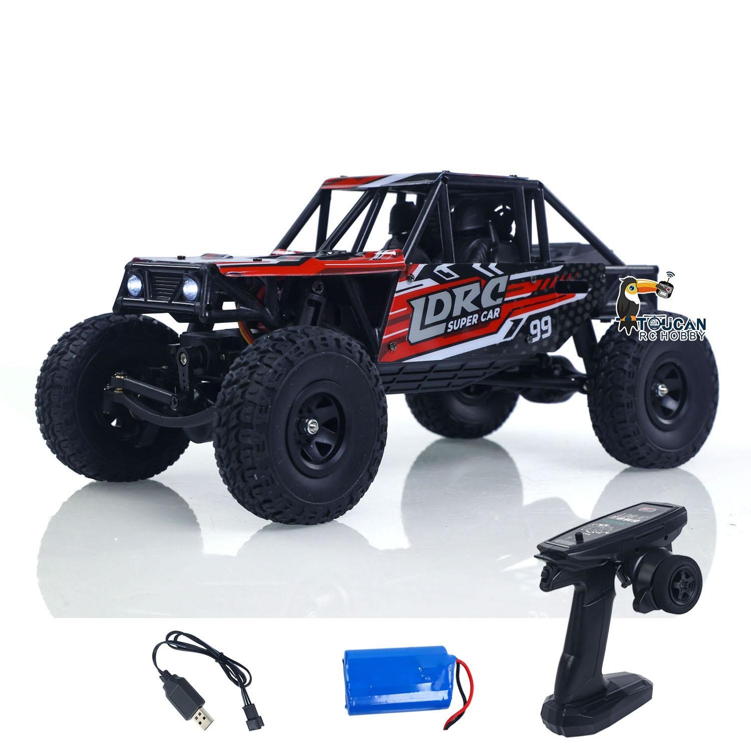 LD18499 1/18 RC Climbing Car RTR 4WD Remote Control Vehicle 280 Brushed Motor