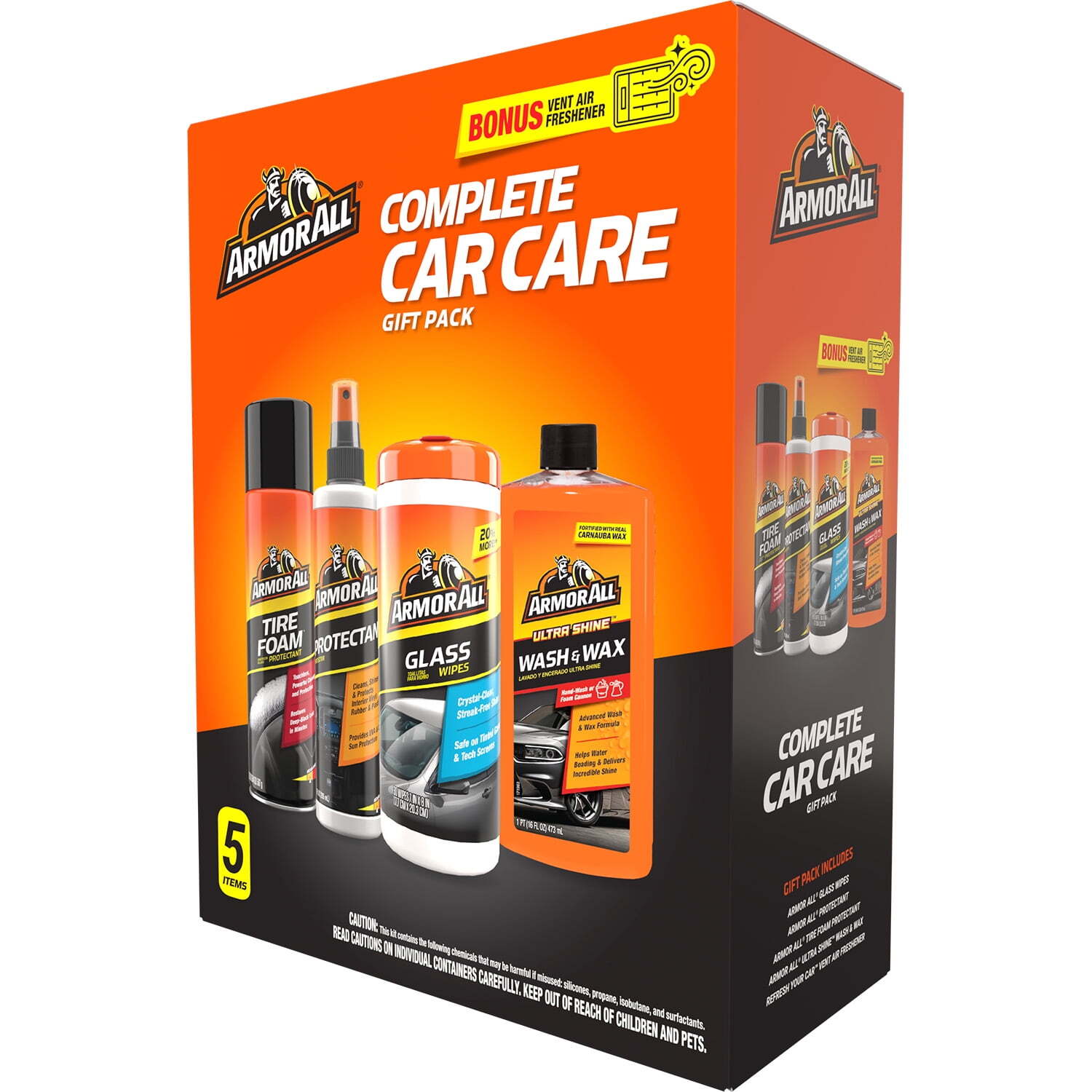 new, Complete Car Cleaning Care Kit for Car Detailing, 4 Piece Set