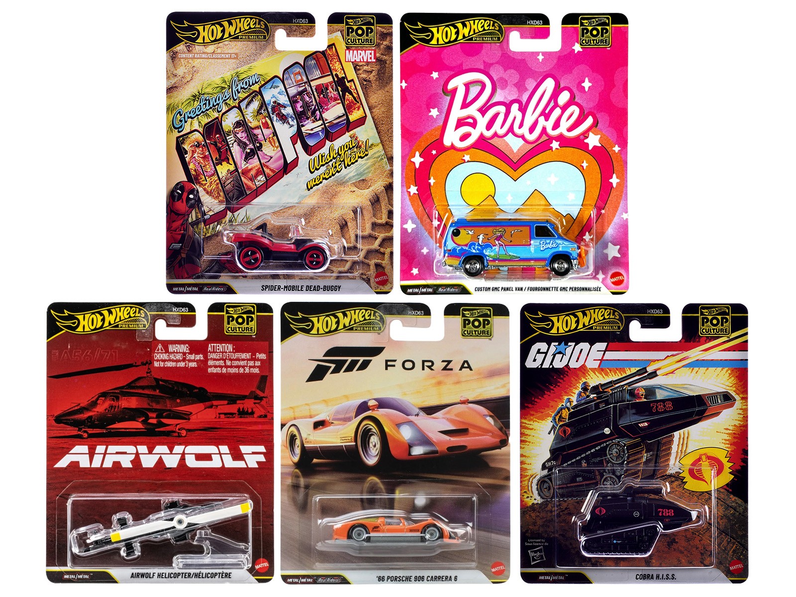 Pop Culture 2025" 5 piece Set Q "Premium Series