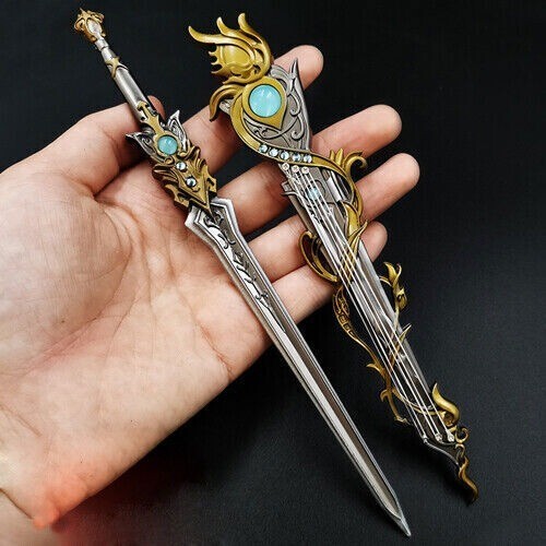 1/6 Scale Ancient Sword GU QIN Jian Model For 12'' Hot toys Phicen Figure Body