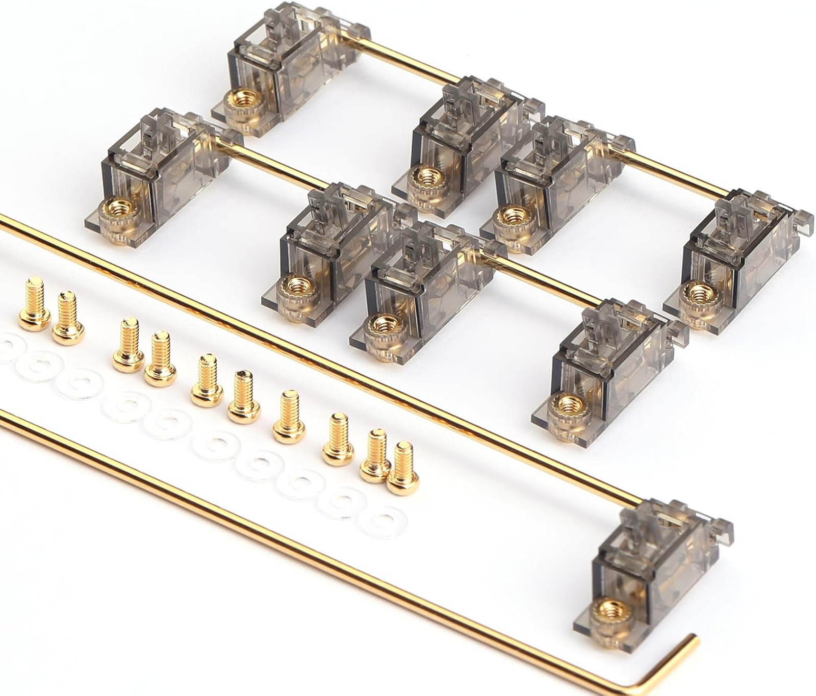 Mechanical Keyboard Stabilizers PCB Mount Gold Plated Wires 2u 6.25u 7u Spacebar