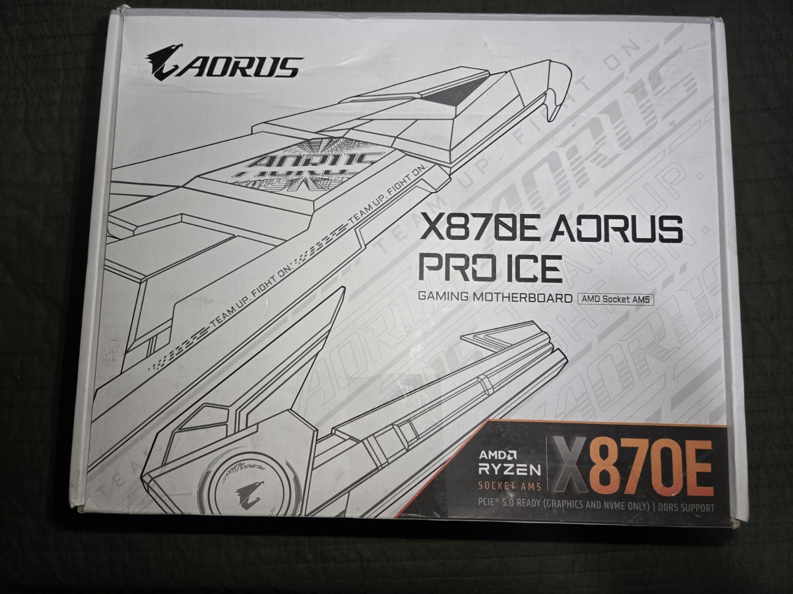 AORUS X870E PRO ICE AM5 ATX DDR5 PCIE WIFI 7 AMD EXPO Gaming Motherboard