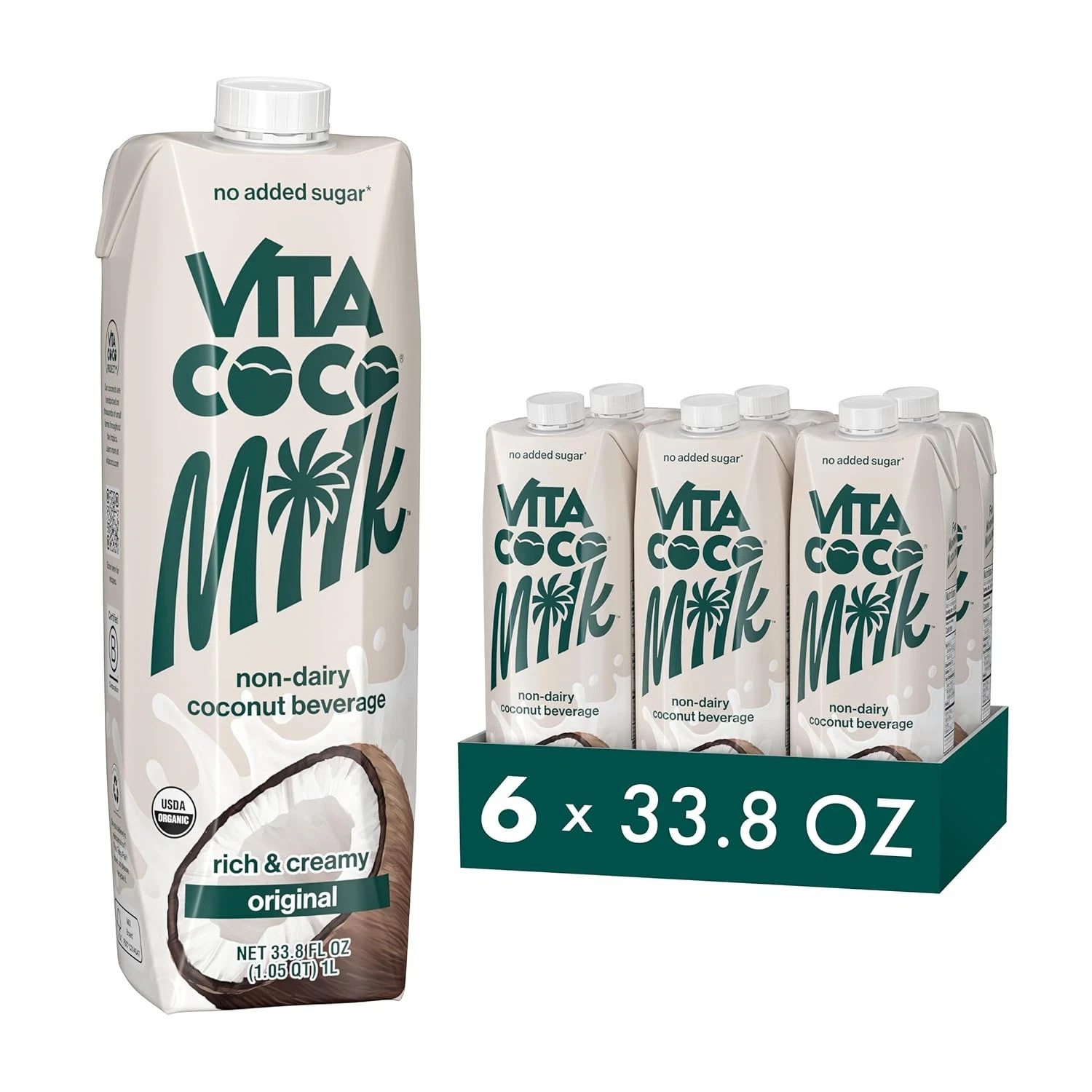 Original Organic Coconut Milk, Plant Based, Dairy Free Milk Alternative - Gluten