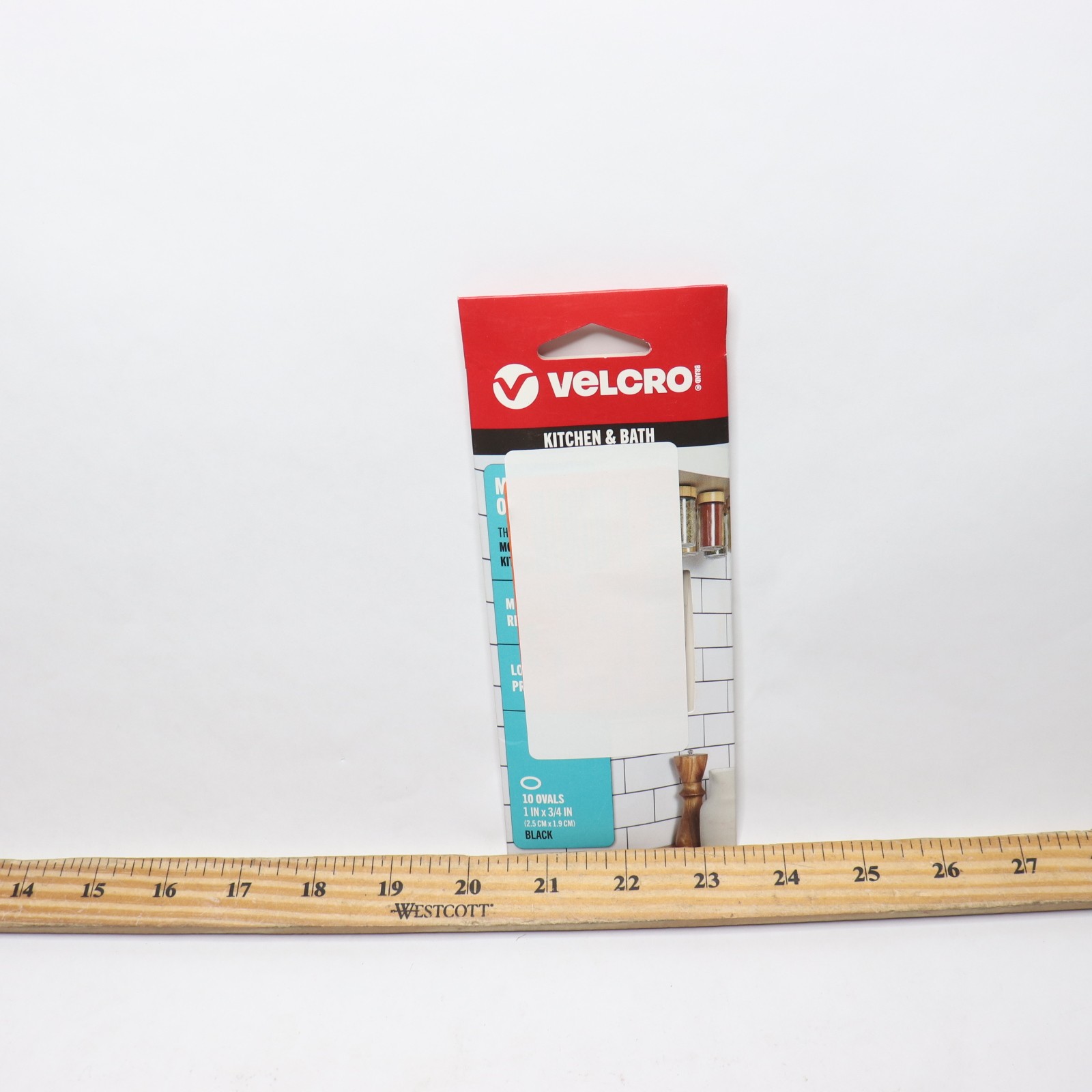 10-Pk) VELCRO(R) Industrial Fasteners Low Profile Thin Professional 1 x 3/4