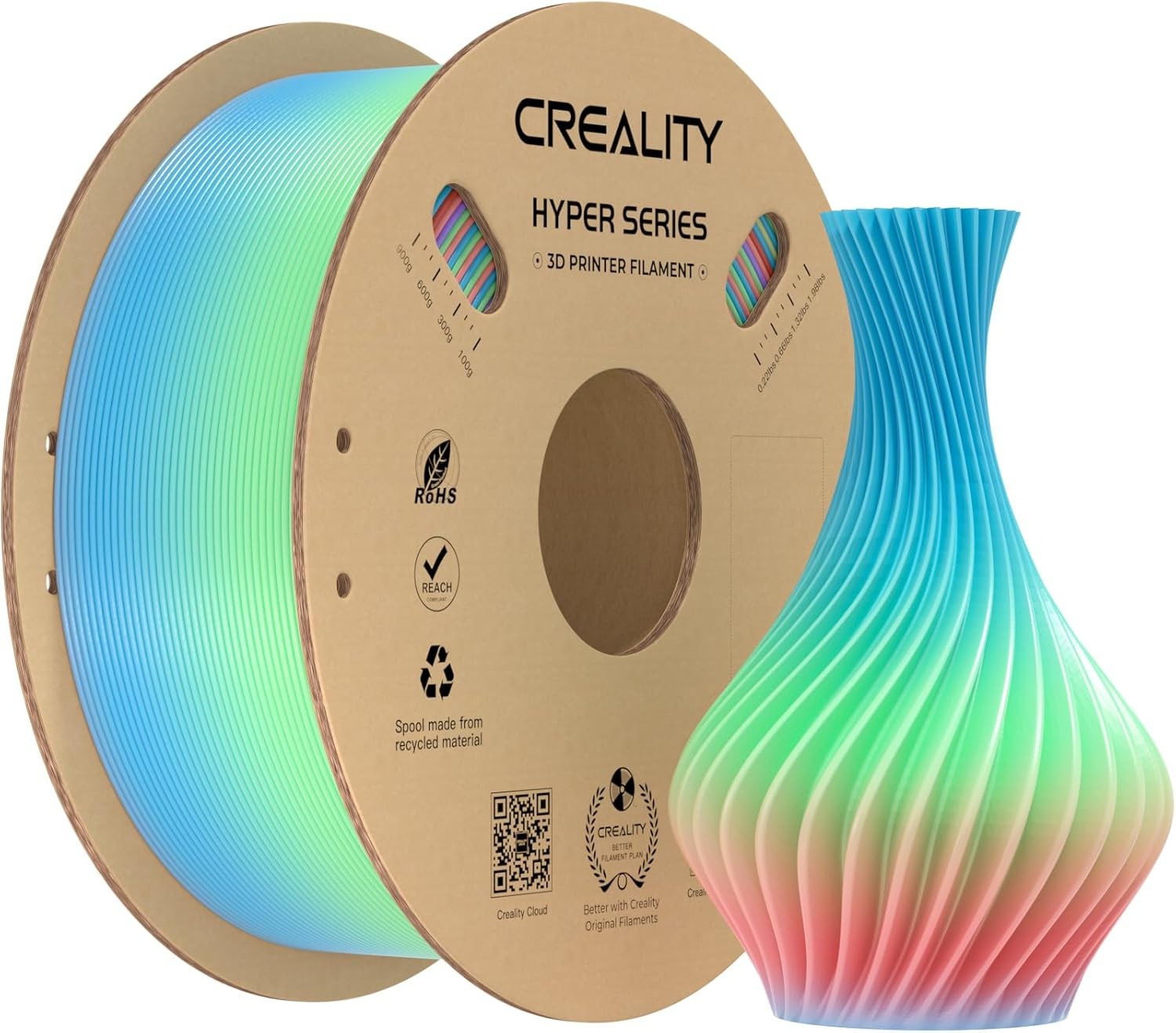 BUY 10 PAY 6】Creality PLA PETG Matte SILK ABS ASA RFID Refill 3D Filament