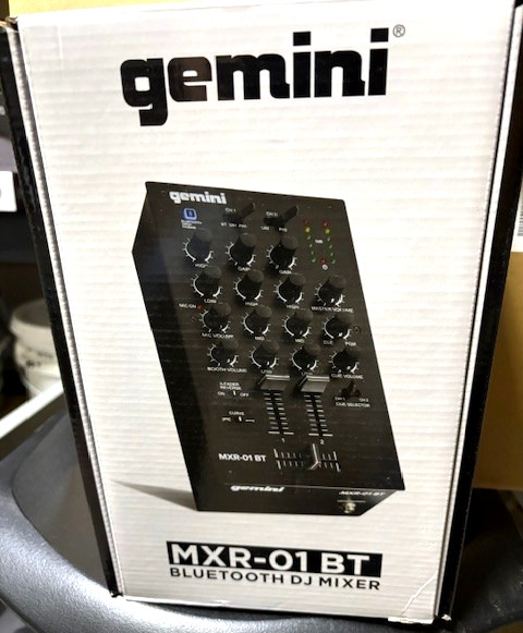 Gemini Audio Equipment MXR-01BT 2-Channel Professional Mixers Bluetooth Input DJ