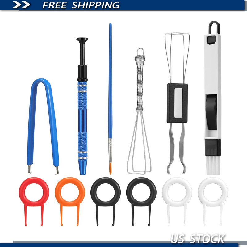 12-Piece Key Cap Remover and Switch Opener Tool Kit Mechanical Keyboards