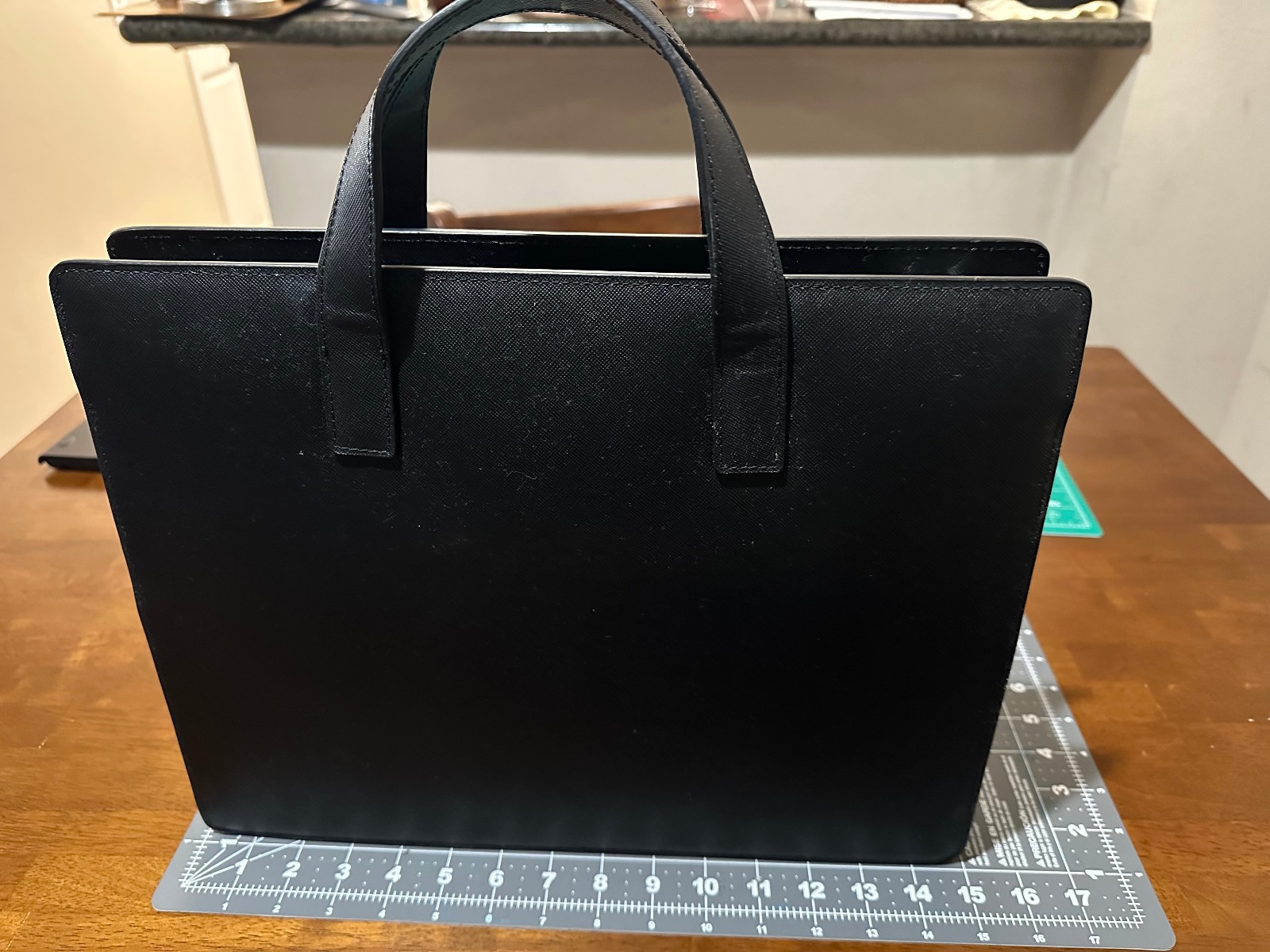 saffiano leather messenger bag