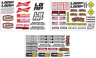 Little Guy Racing Parts LGRP Axial SCX24 1/24 Scale Complete Sticker Sheets (Premium x1, Retro x1, OG x1