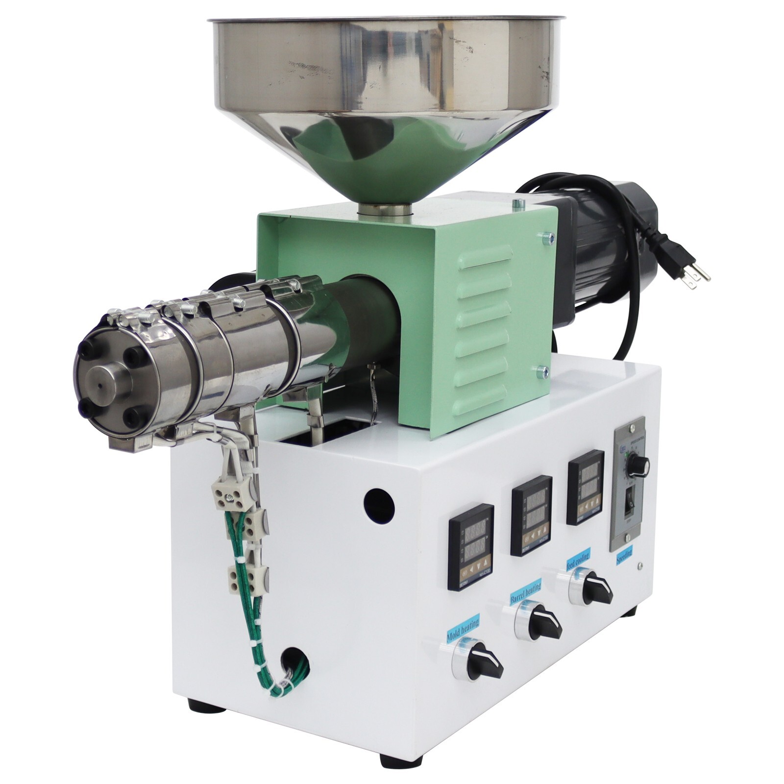 Single Screw Extruder Plastic Heating Extrusion Machine 110V 0.1-2kg/h Dia 1