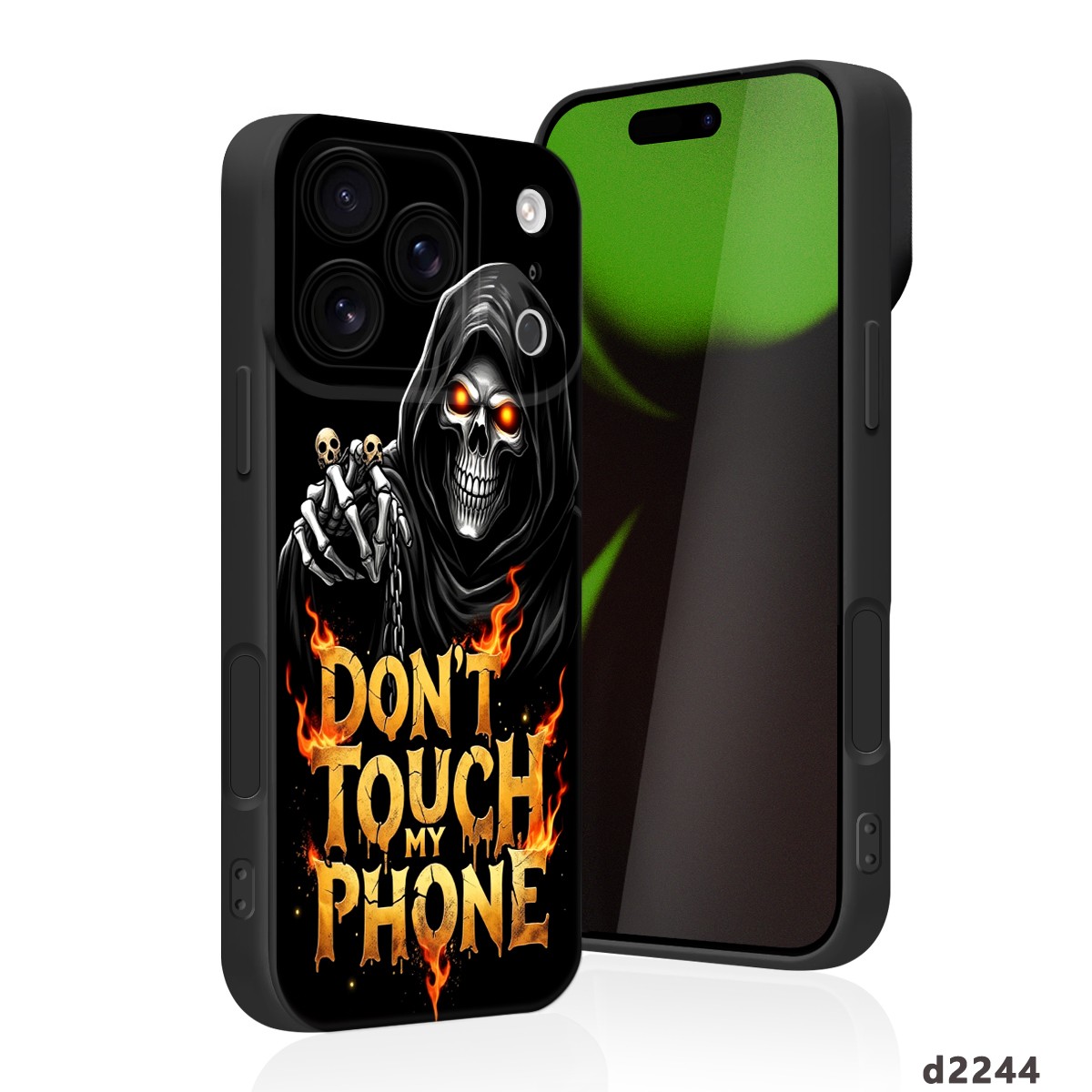 Macabre Skull Phone Case For iPhone 17 Pro 16e 15 Plus 14 12 13 Shockproof Cover