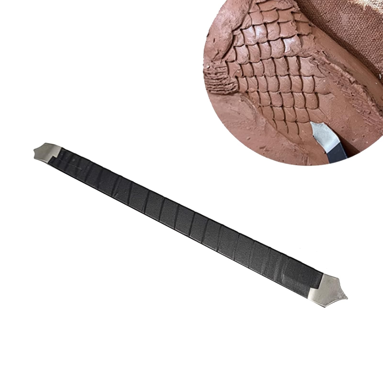 Pottery Clay Modeling Tools Fish Scale Texture Pattern Sculpture Tool