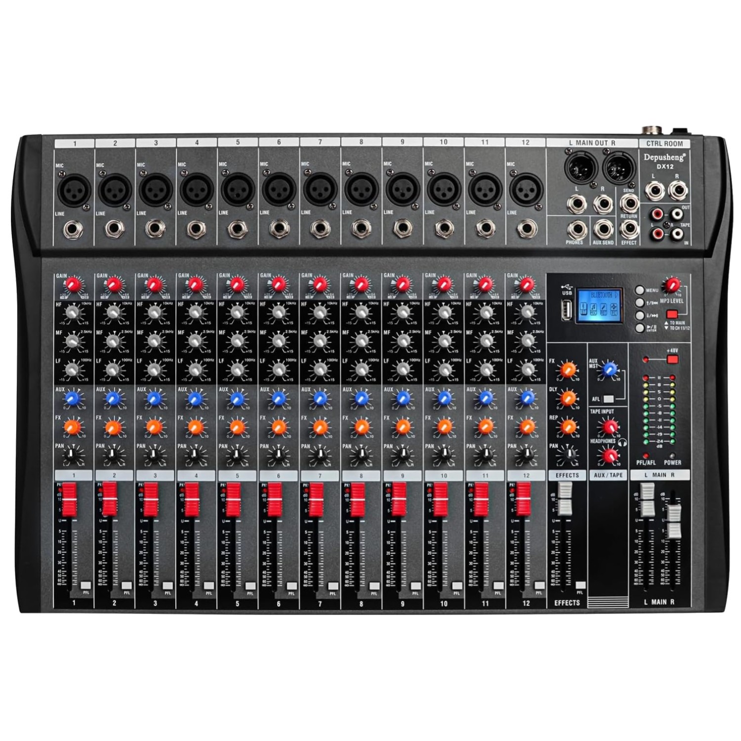 Professional Studio Audio Mixer - XLR Microphone Jack