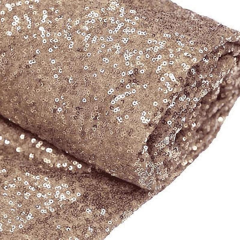 Blush SEQUINED FABRIC Bolt 54" x 4 yards DIY Wedding Party Crafts Sewing