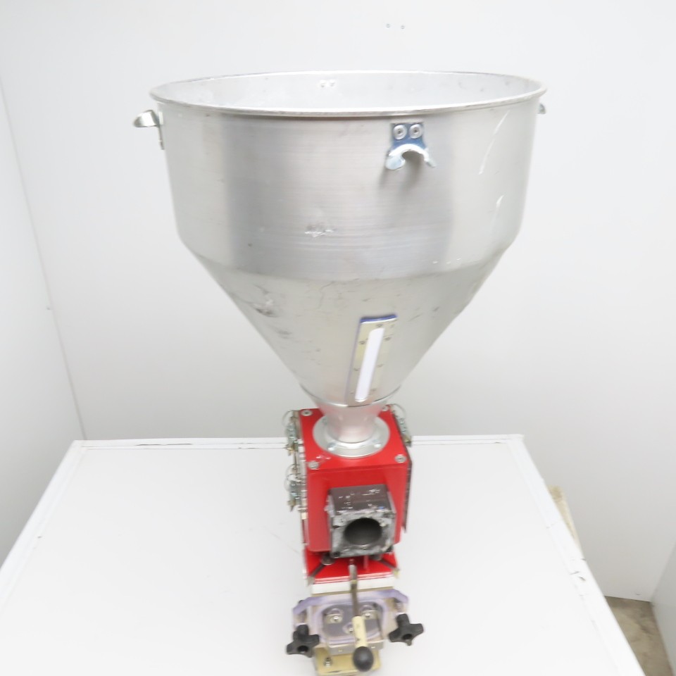 Plastic Process Equip. 1.75 CU/FT Stainless Steel Conical Material Feed Hopper
