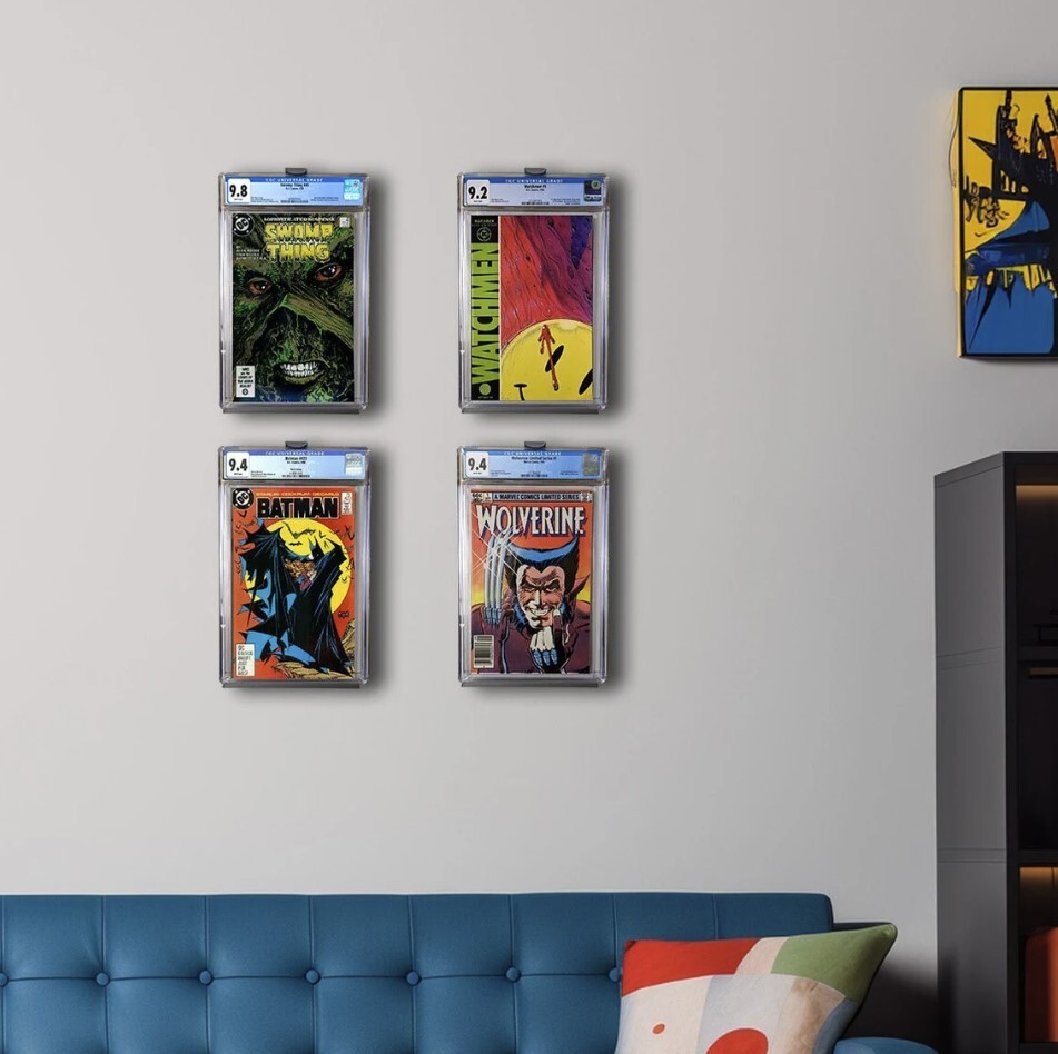 CGC Comic Book Wall Mount Kit for Graded Slabs | Display Shelf Kit 3D Printed