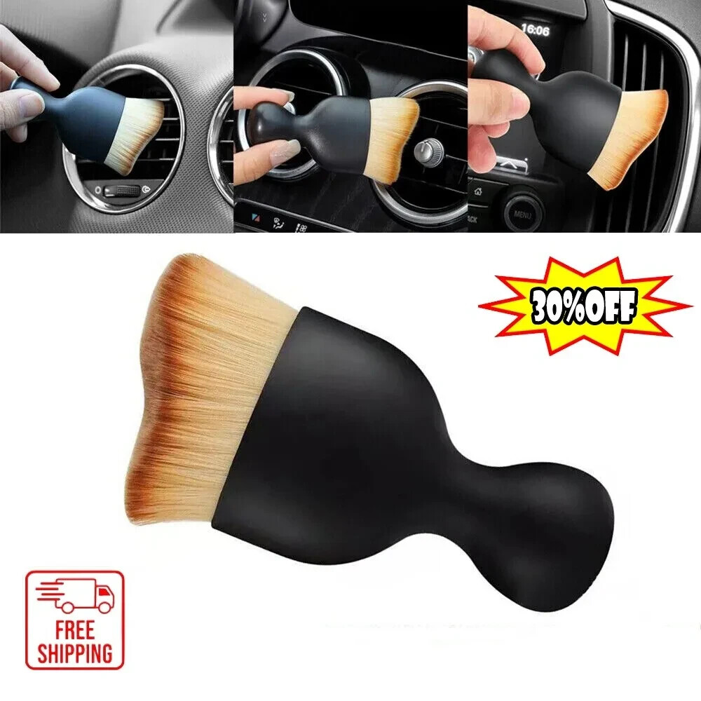 1Pcs Car Interior Cleaning Soft Brush Instrument Panel Crevice Dust Removal Tool