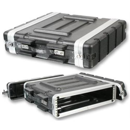 2U Equipment Rack Mount Flight Storage Case Concert 19" Stage 2space PA DJ 2RU