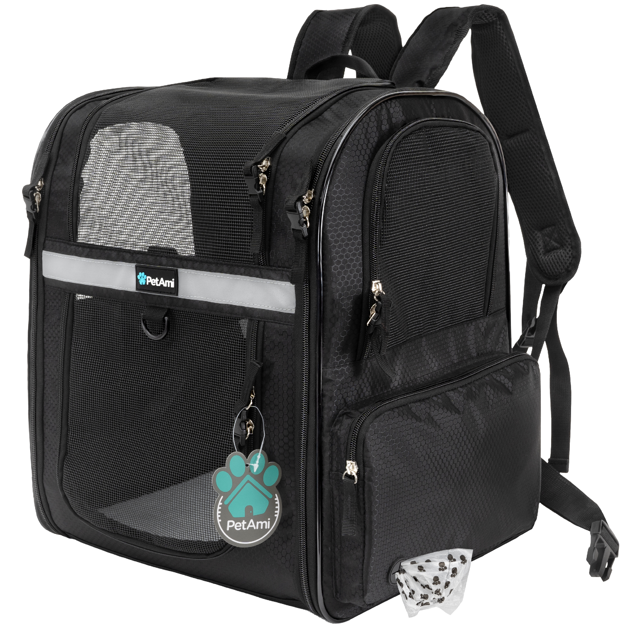 Pet Dog Carrier Backpack Portable Travel Cat Bag Comfort Breathable Mesh Soft