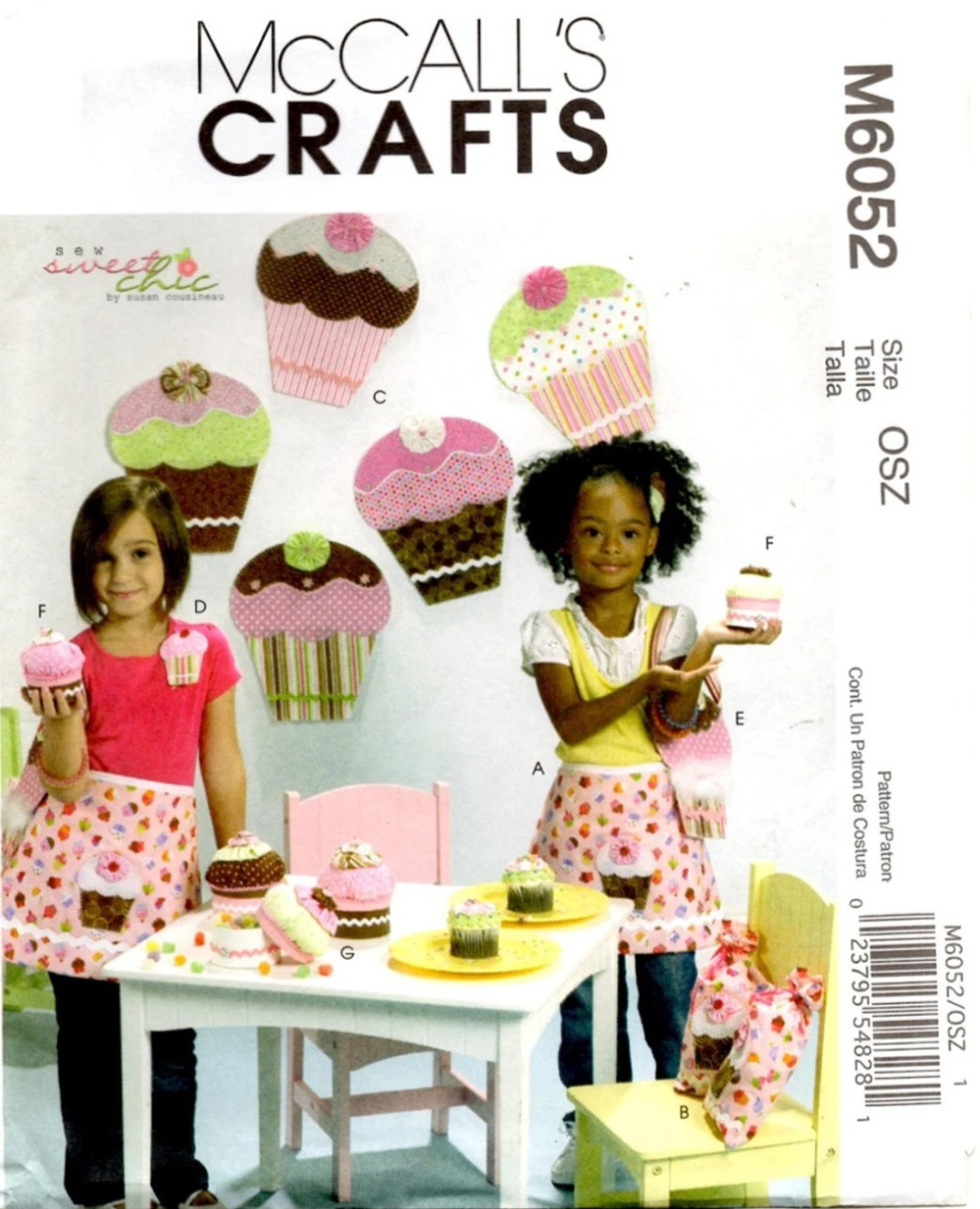 McCall's Sewing Pattern M6052 Girls Party Decor Apron Wall Decor Purse OS UNCUT