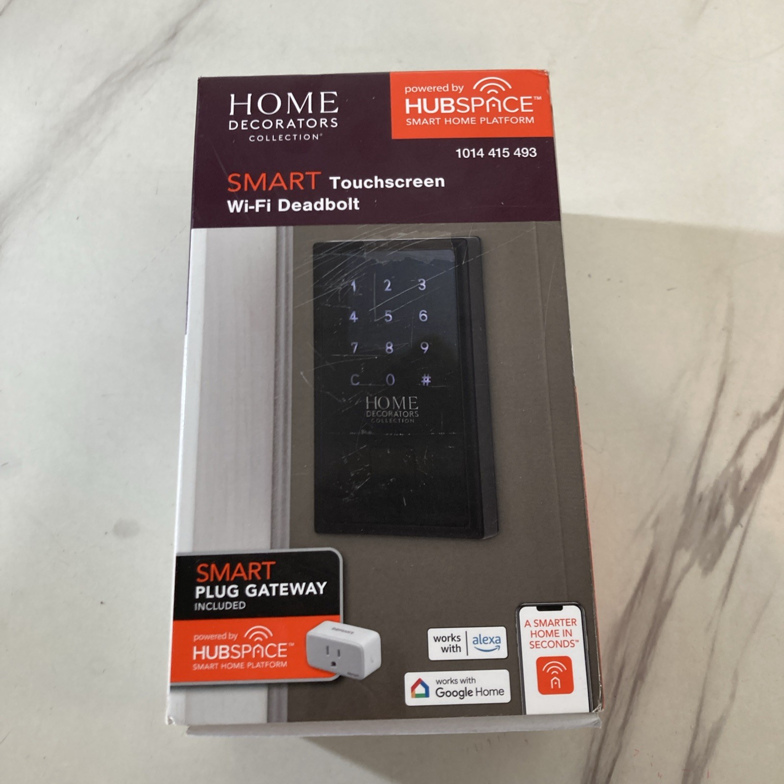 Home Decorators Wi-Fi Smart Deadbolt Touchscreen 1014 415 493 NEW