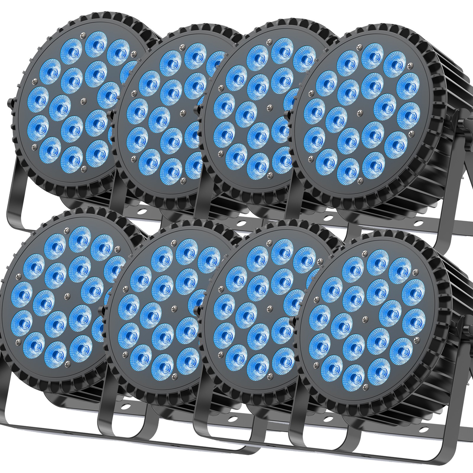 270W Par Lights RGBWA+UV 18LEDs Stage Light DMX Lighting 6 in 1 LED DJ Live Show