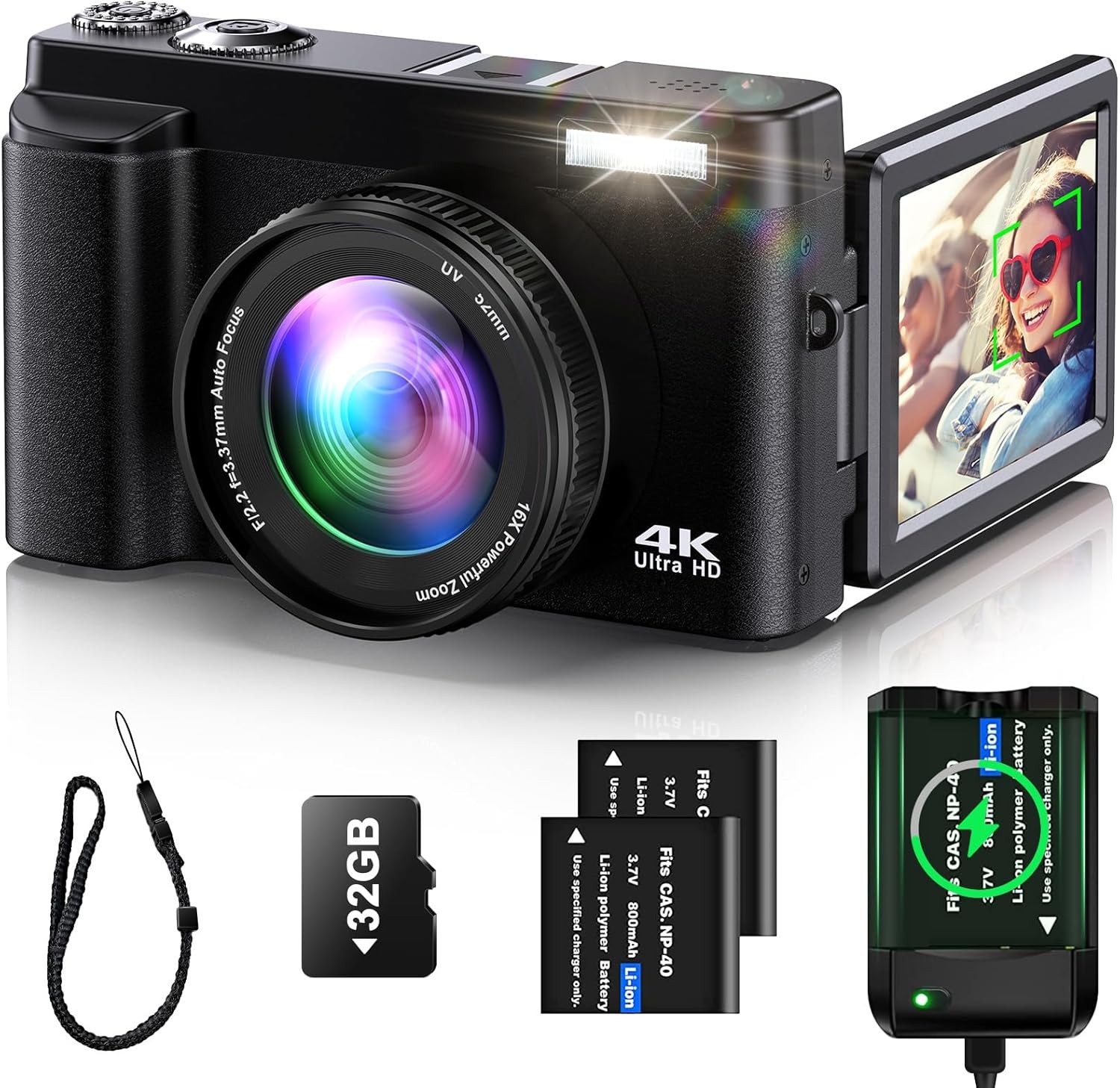 DC-101L 4K 48MP Resolution 16x Zoom Ultra HD Digital Camera