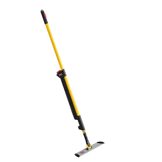 Rubbermaid HYGEN Pulse Microfiber Flat Mop Kit Yellow (1835528) & 2 18" Pads