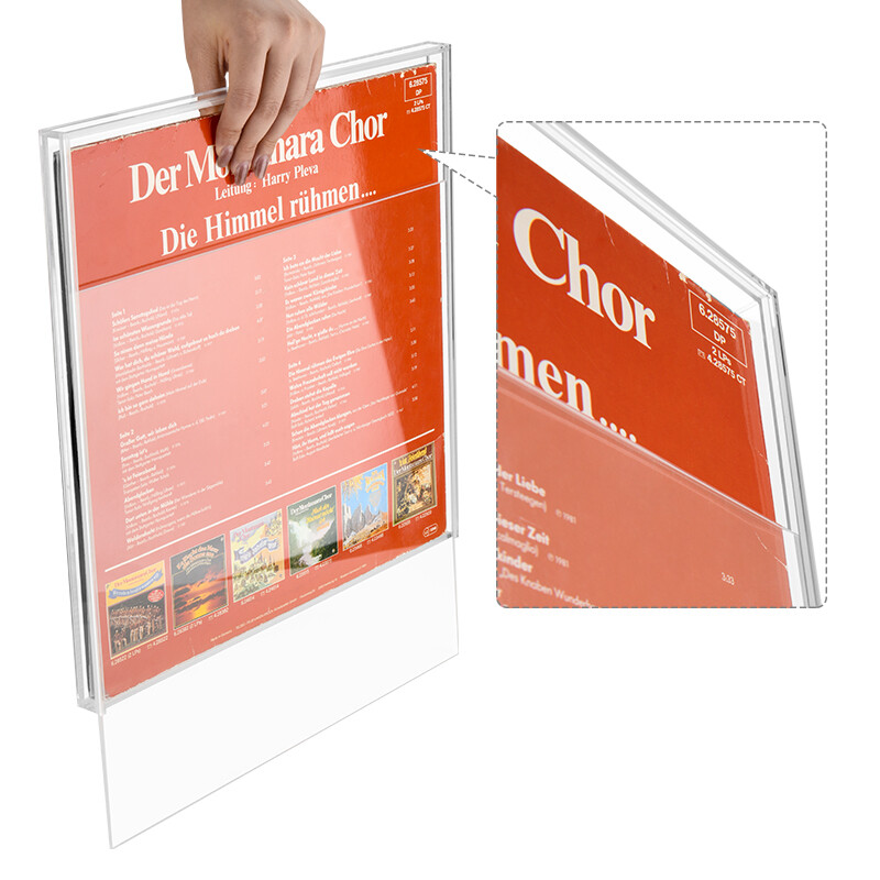 Acrylic Clear Vinyl Record CD Display Case Dust Cover Accessories Collection EUS