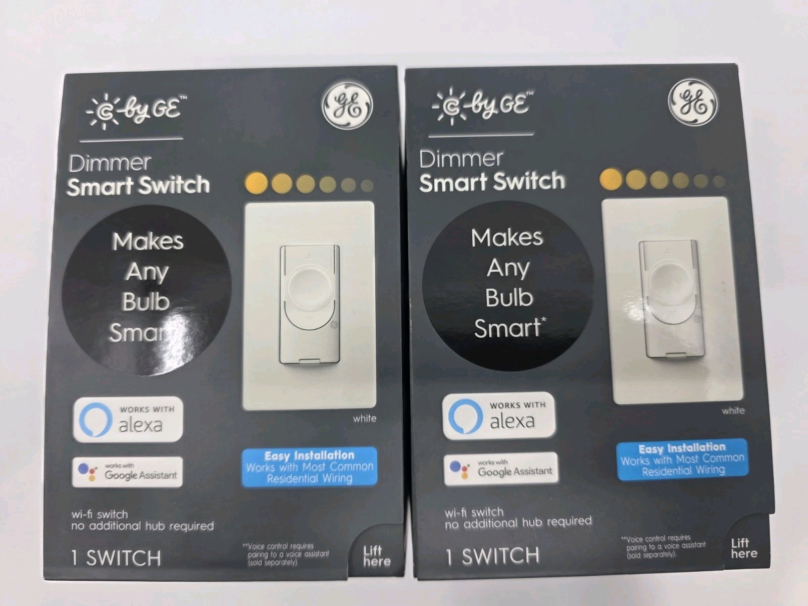 C by GE Wireless 3-Way Dimmer Smart Switch White 93120079 (2) Pack
