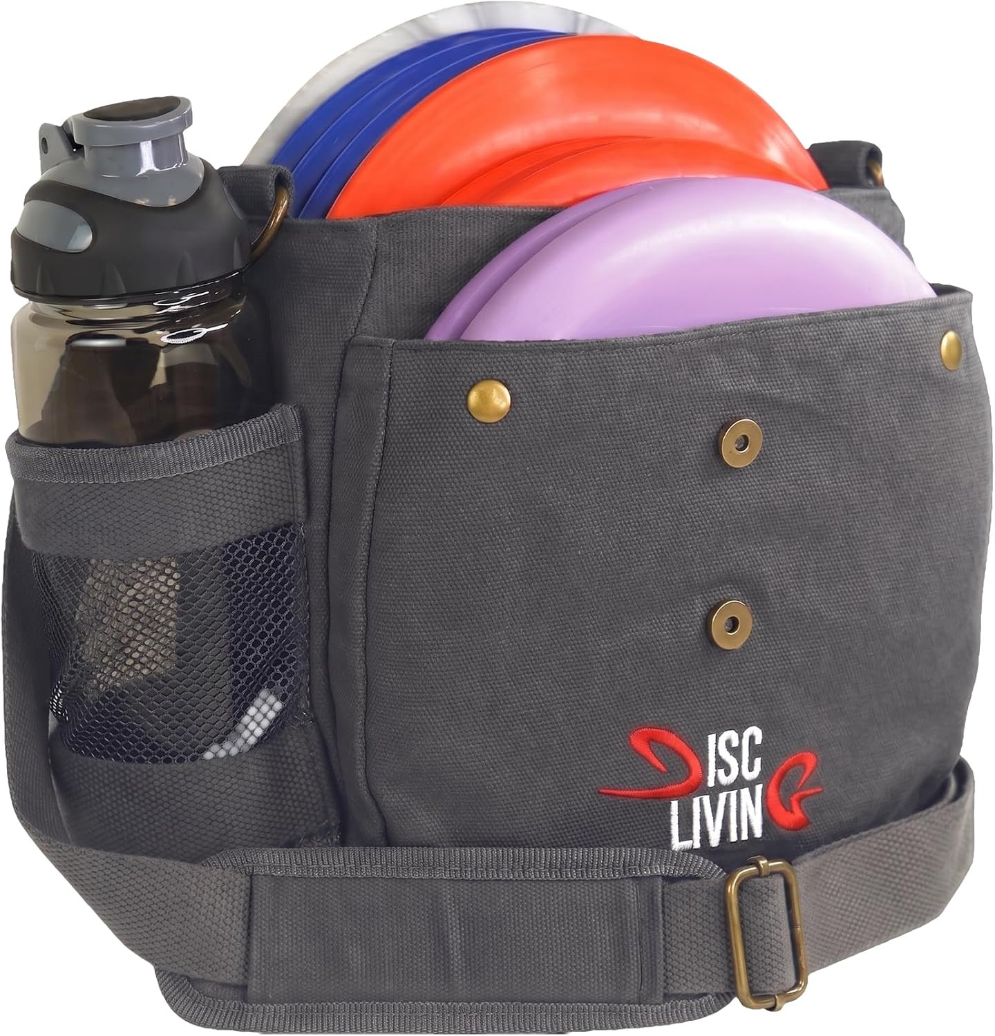 Lightweight Disc Golf Bag | Holds Up to 10 Discs | Durable Waxed Canvas Design