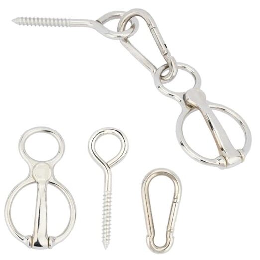 2 Pack Horse Tie Ring,304 Stainless Steel Safe Horse Training Equipment with