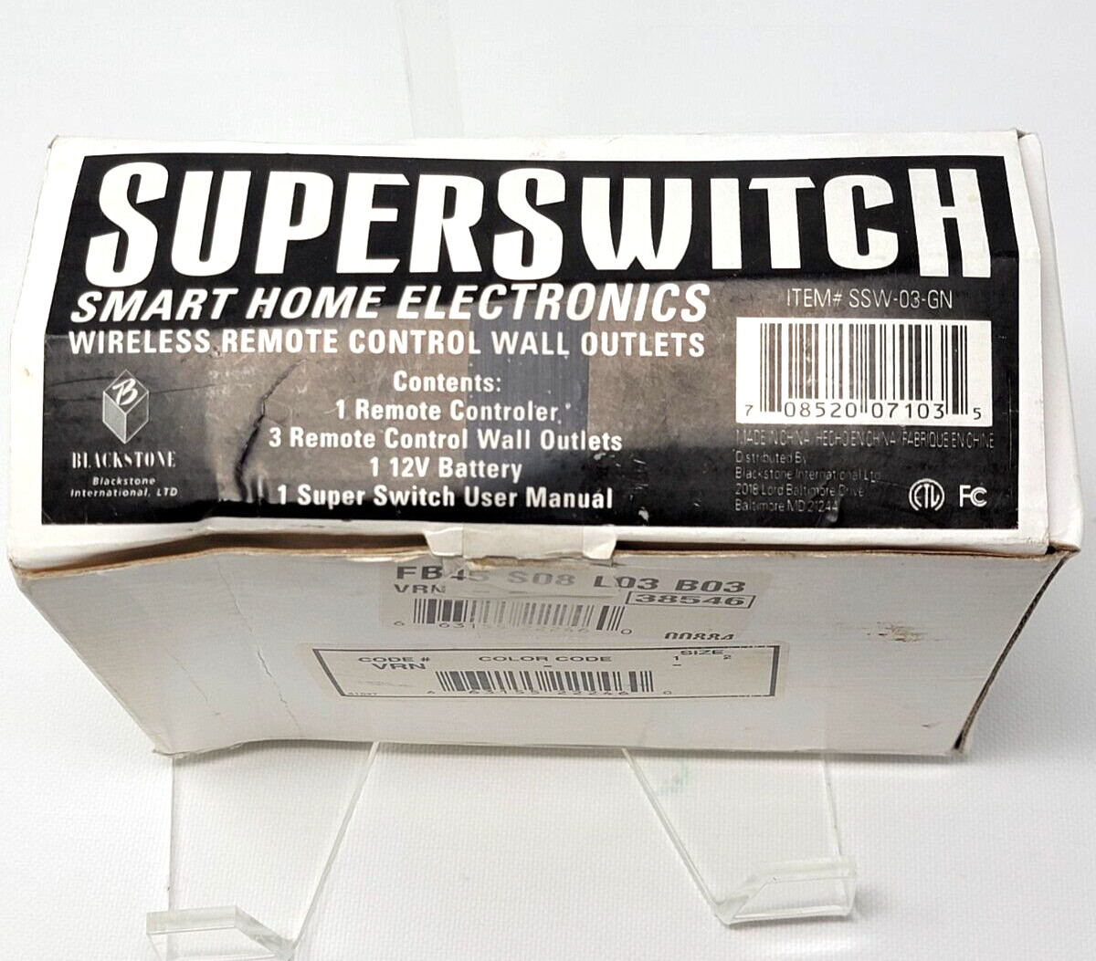 Smart Home Electronics 3 Superswitch Wireless Remote Control Wall Outlets