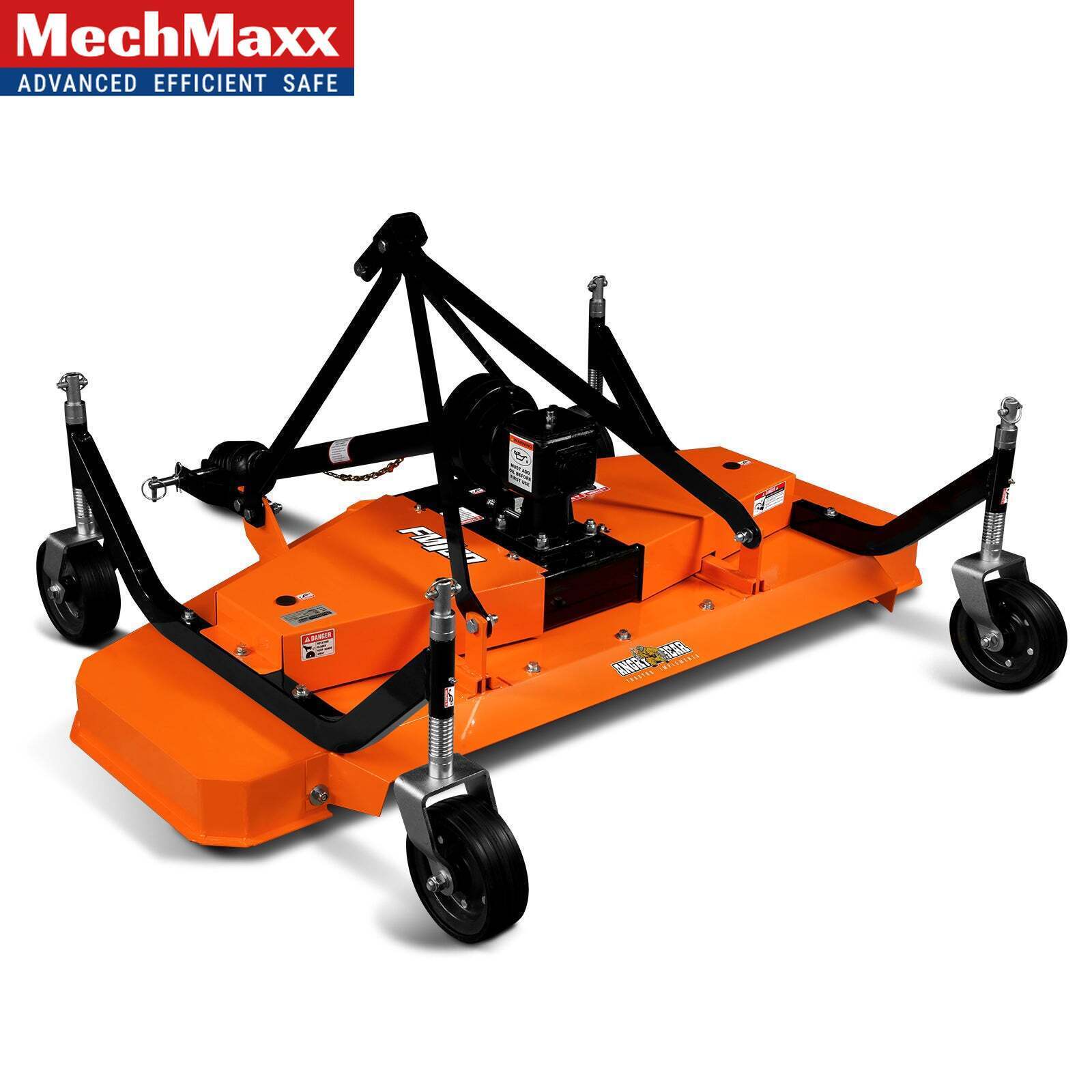 MechMaxx 3 Point PTO 4-Tires 72'' Finishing Mower For 18-50hp Tractor, FM180