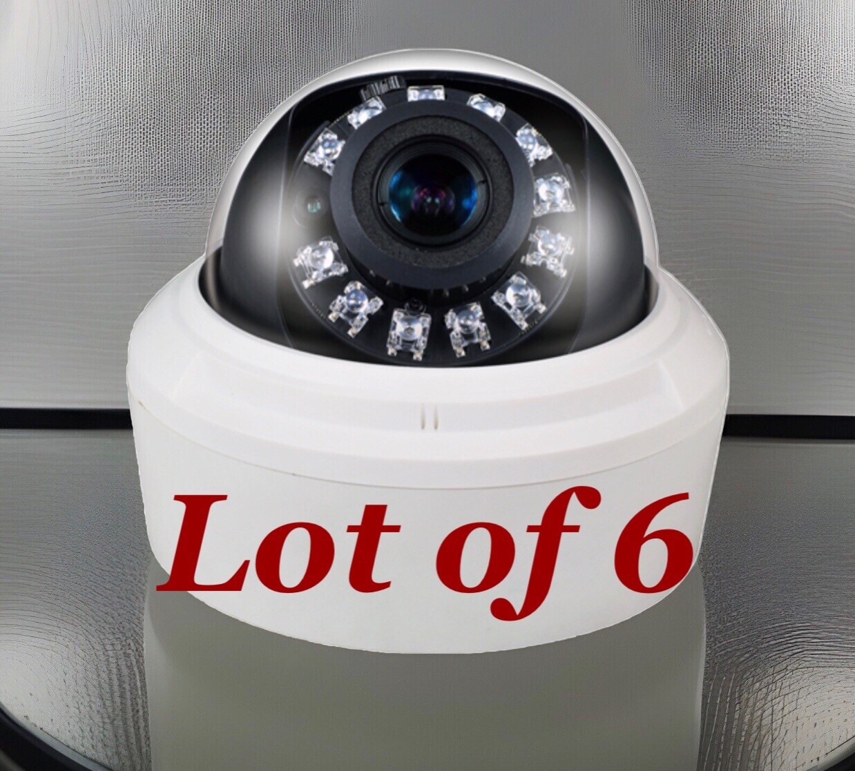 Lot 6 Security Color Cameras W/1080P 2MP IR D/N 2.8-12mm Hybrid Ganz Z8-D2V NEW