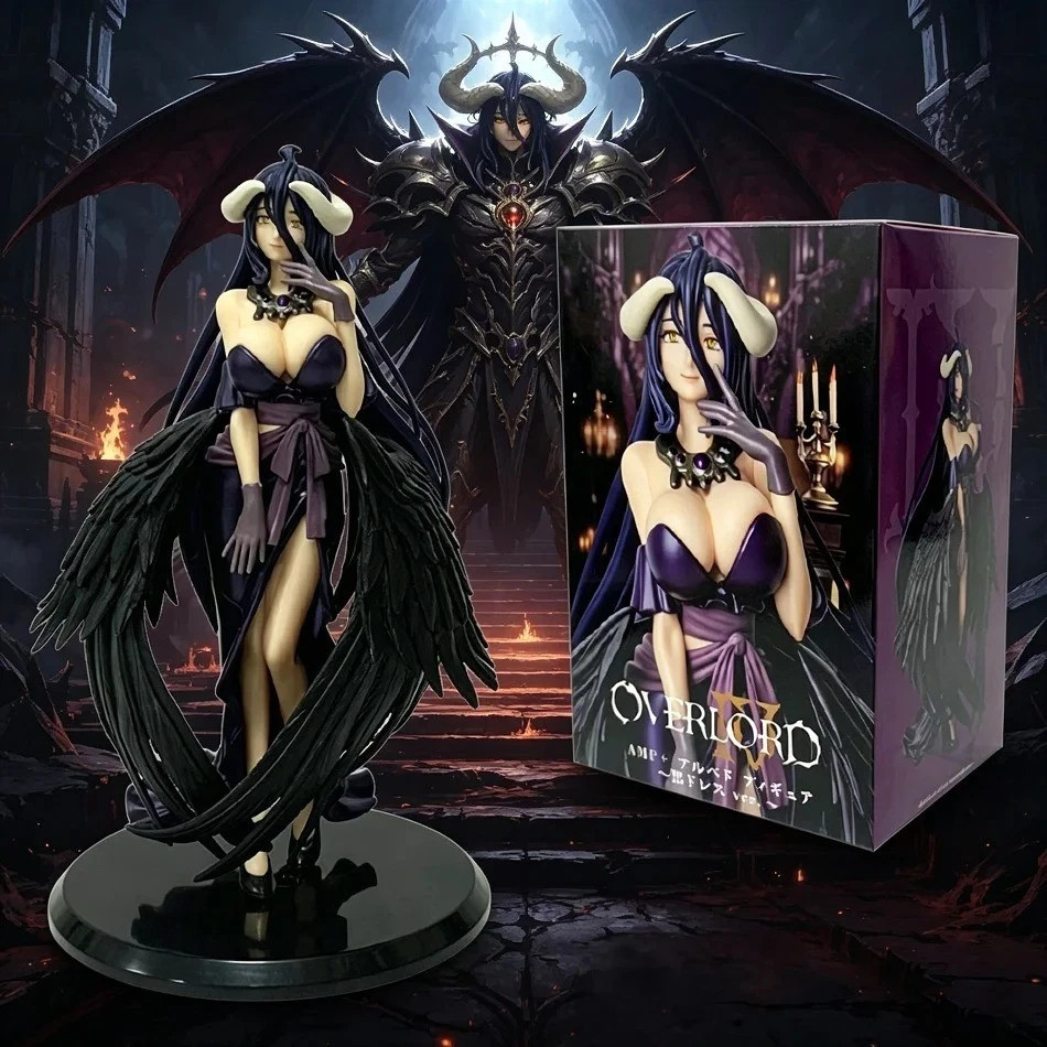 Overlord Albedo Party Dress PVC Action Figure Anime Collectible Statue Model