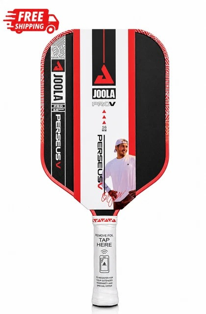 Joola Ben Johns Perseus Pro V 16mm Pickleball Paddle Red