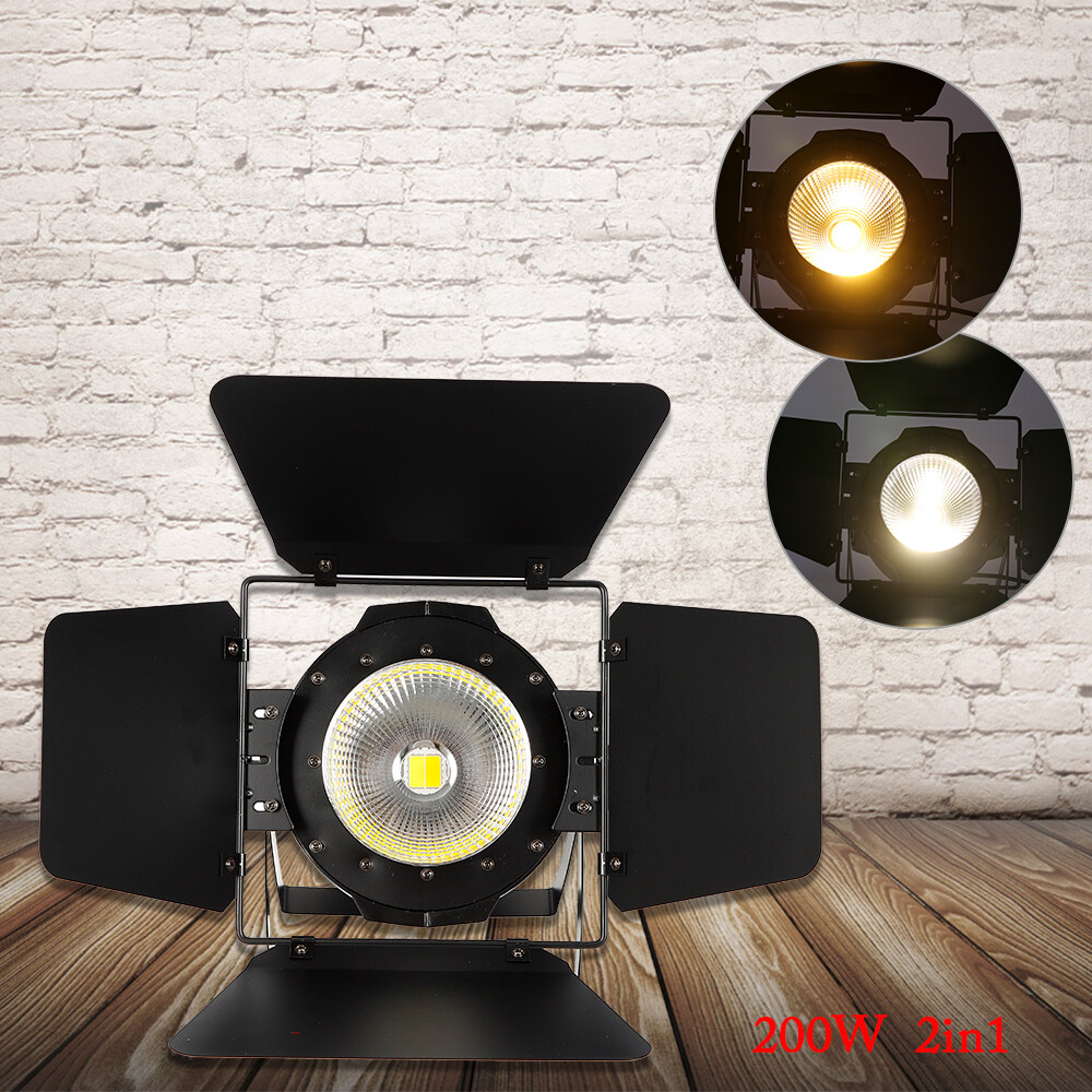 200W LED Stage Par COB Light Cool Warm Nature White DMX512 Disco / Panel Option