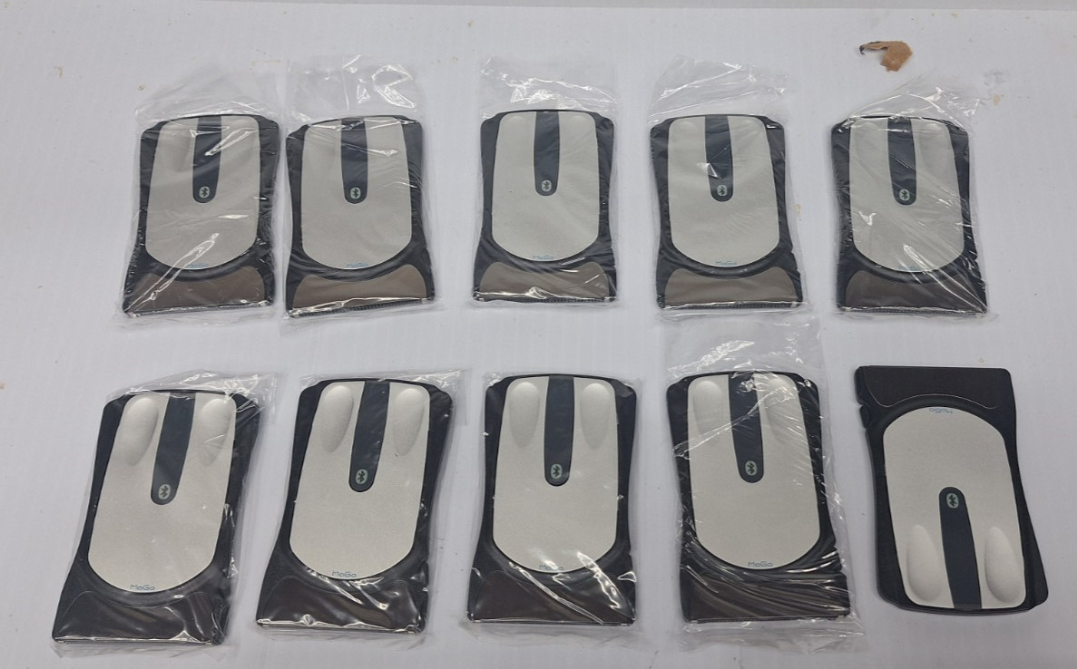 10x Newton Peripherals MoGo MG100 STORABLE BT Mouse Fits IN Laptop cf port
