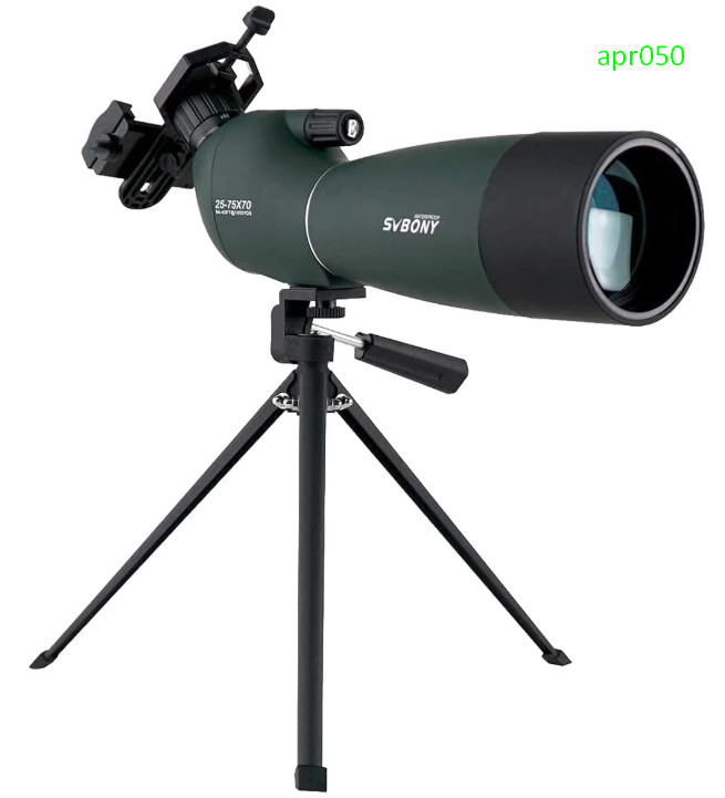 SV28 25-75x70mm Spotting Scope w/ Tripod & Phone Adapter, Waterproof